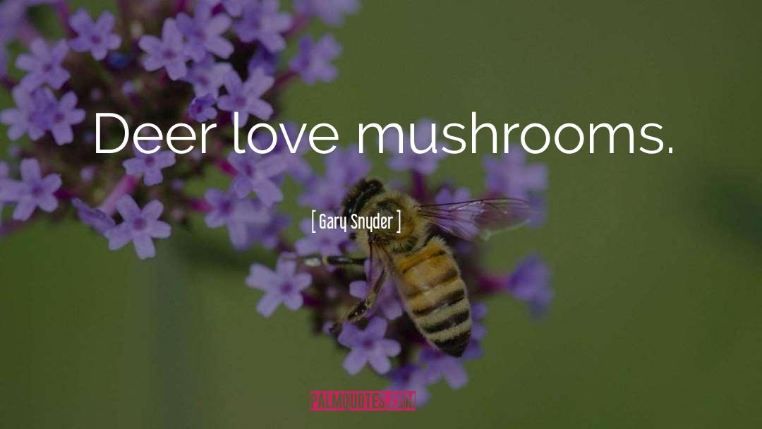 Mushrooms quotes by Gary Snyder