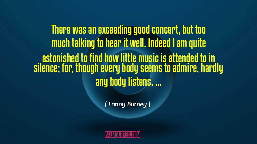 Music Appreciation quotes by Fanny Burney
