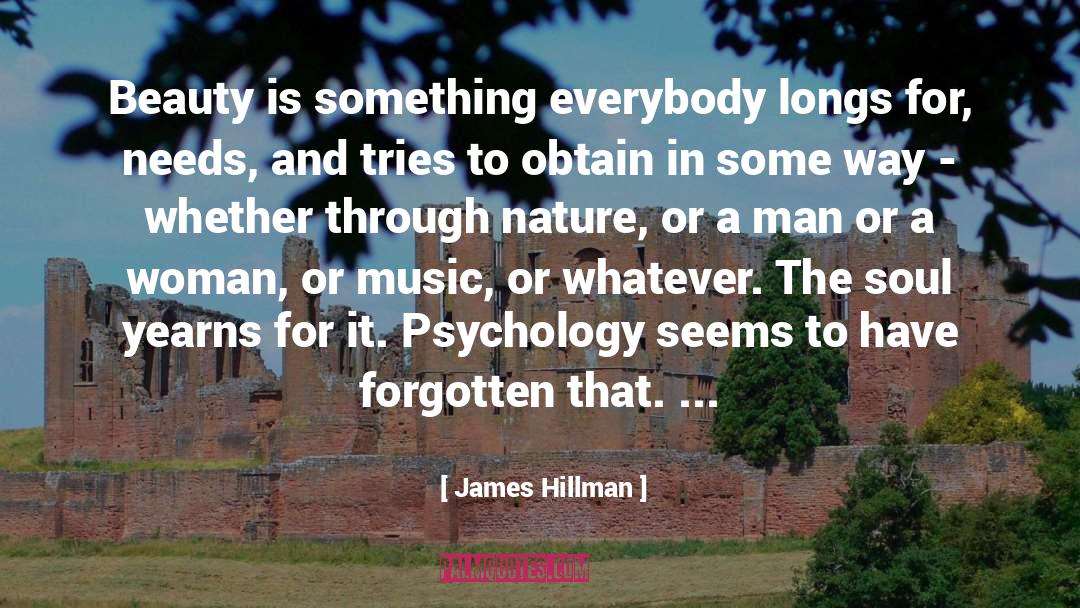Music Beauty Emotion quotes by James Hillman