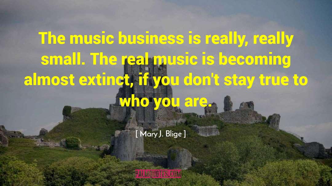 Music Business quotes by Mary J. Blige