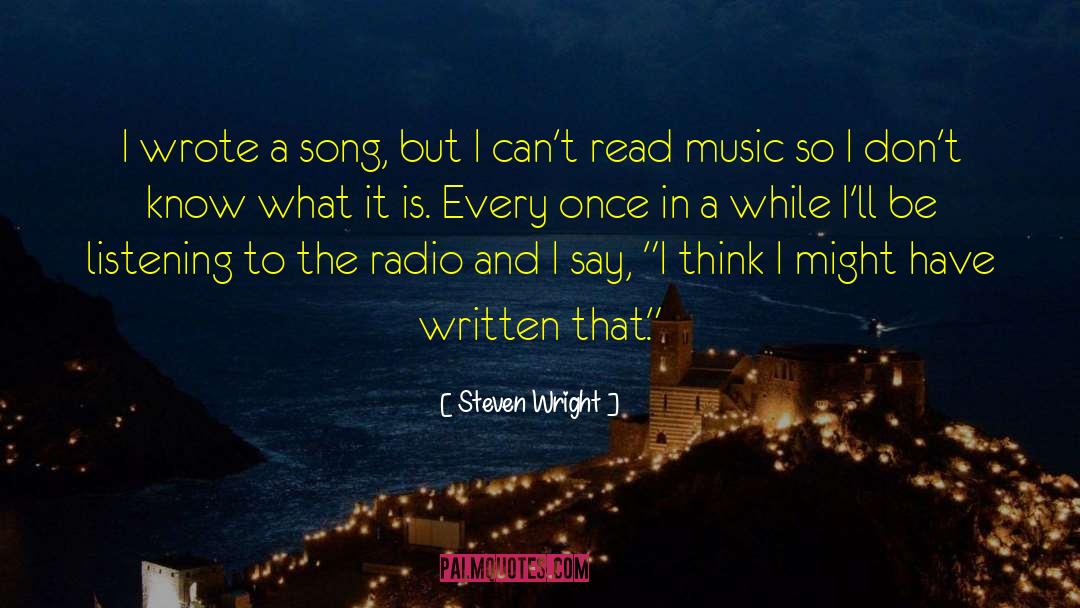 Music Humor quotes by Steven Wright