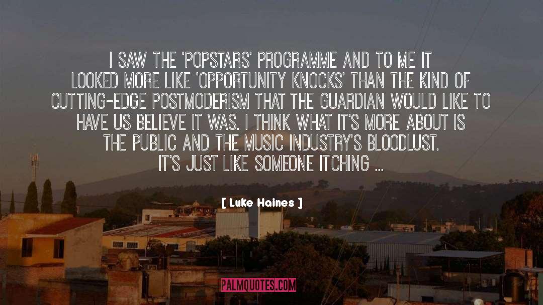 Music Industry quotes by Luke Haines