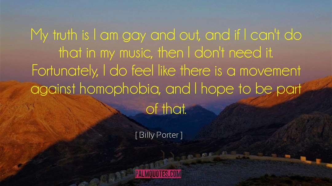 Music Is A Philosophy quotes by Billy Porter