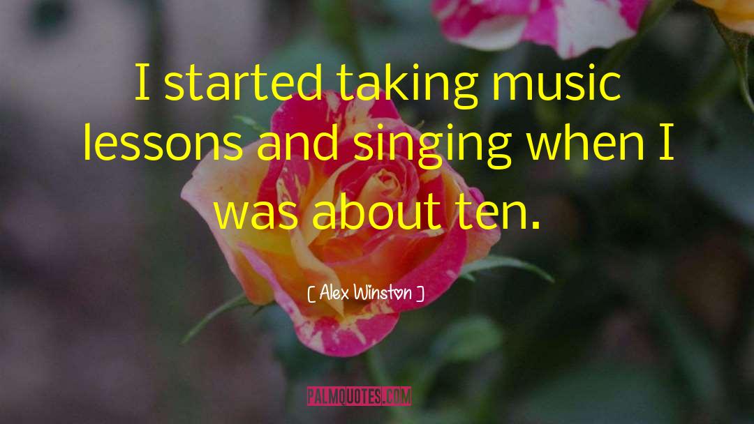 Music Lessons quotes by Alex Winston