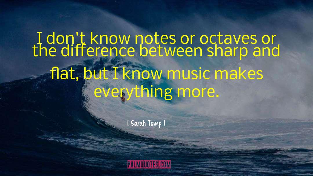 Music Notes quotes by Sarah Tomp