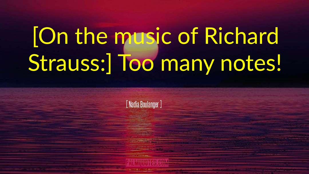 Music Notes quotes by Nadia Boulanger