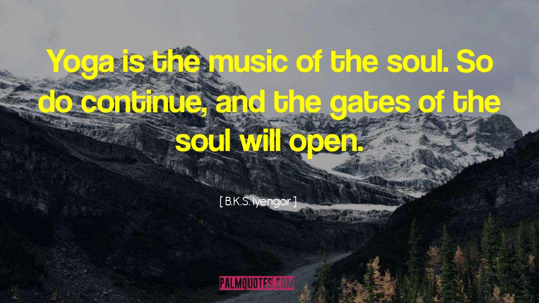 Music Of The Soul quotes by B.K.S. Iyengar