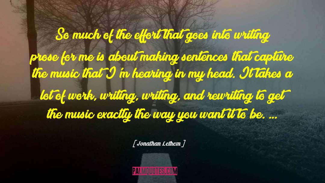 Music Of Thoughts quotes by Jonathan Lethem