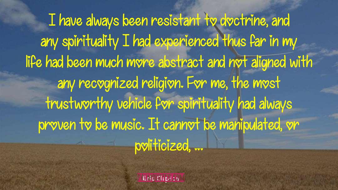 Music Religion quotes by Eric Clapton