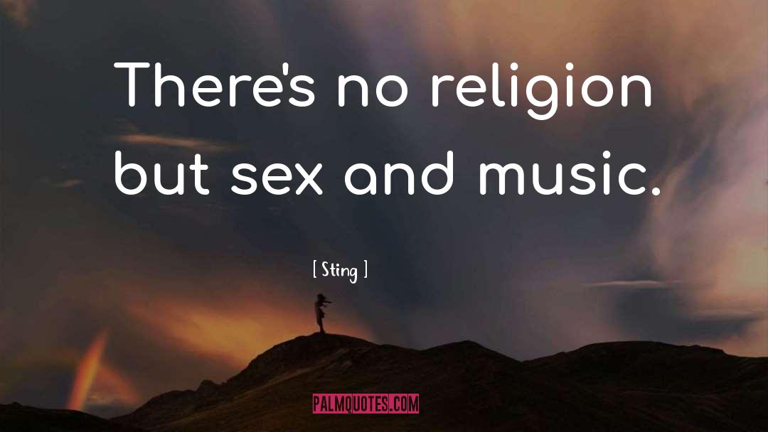 Music Religion quotes by Sting
