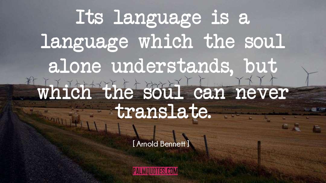 Music Soul quotes by Arnold Bennett