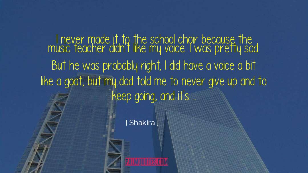 Music Teacher quotes by Shakira