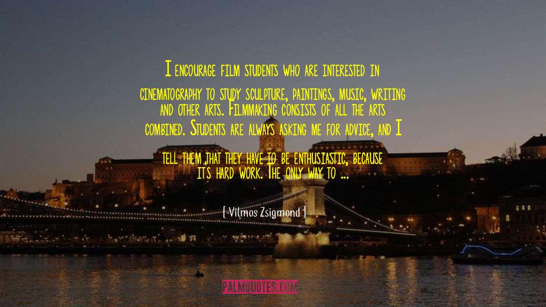 Music Writing quotes by Vilmos Zsigmond
