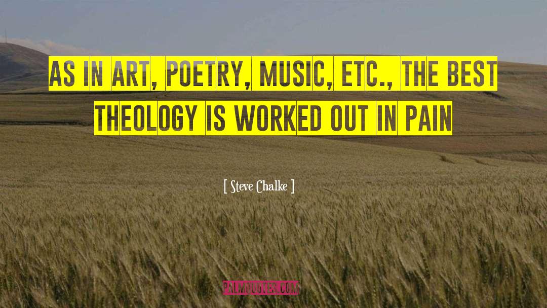 Music Writing quotes by Steve Chalke