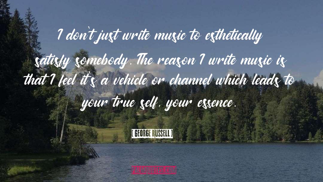 Music Writing quotes by George Russell