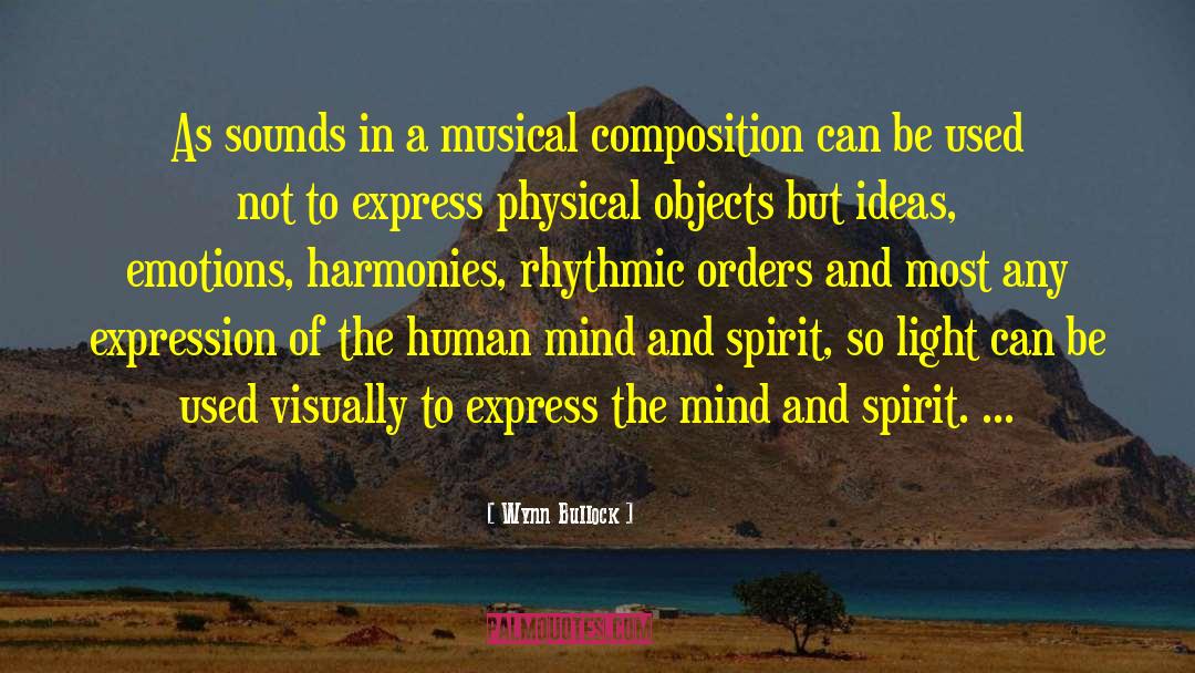 Musical Composition quotes by Wynn Bullock