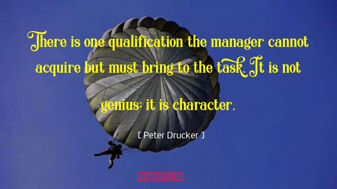 Musical Genius quotes by Peter Drucker