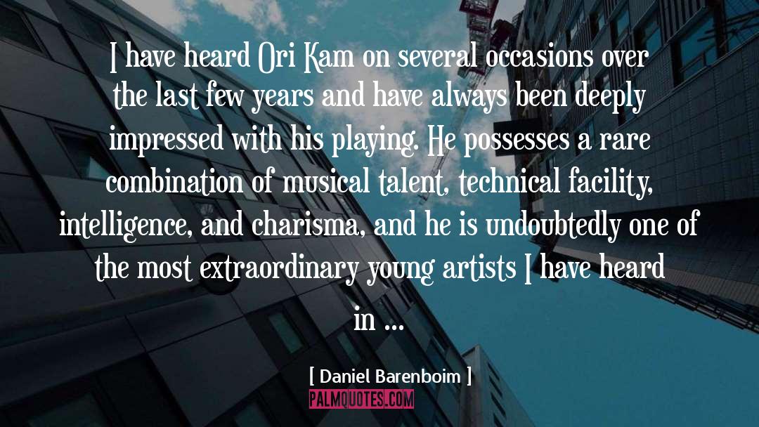 Musical Talent quotes by Daniel Barenboim