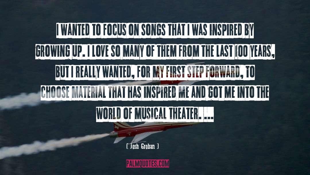 Musical Theater quotes by Josh Groban