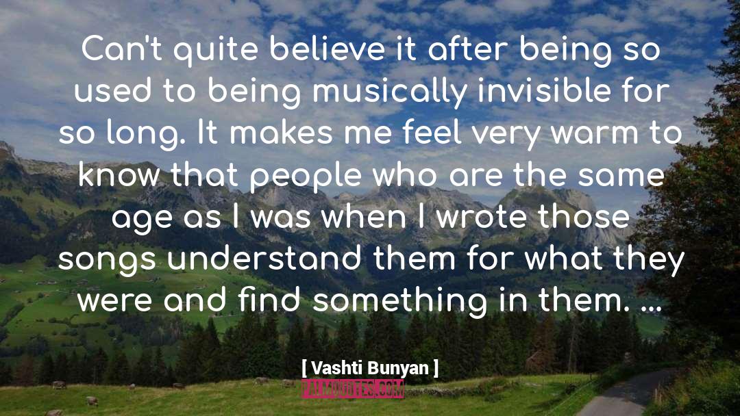 Musically quotes by Vashti Bunyan