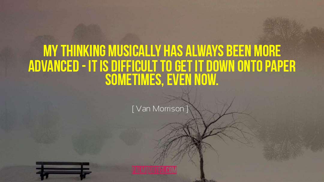 Musically quotes by Van Morrison