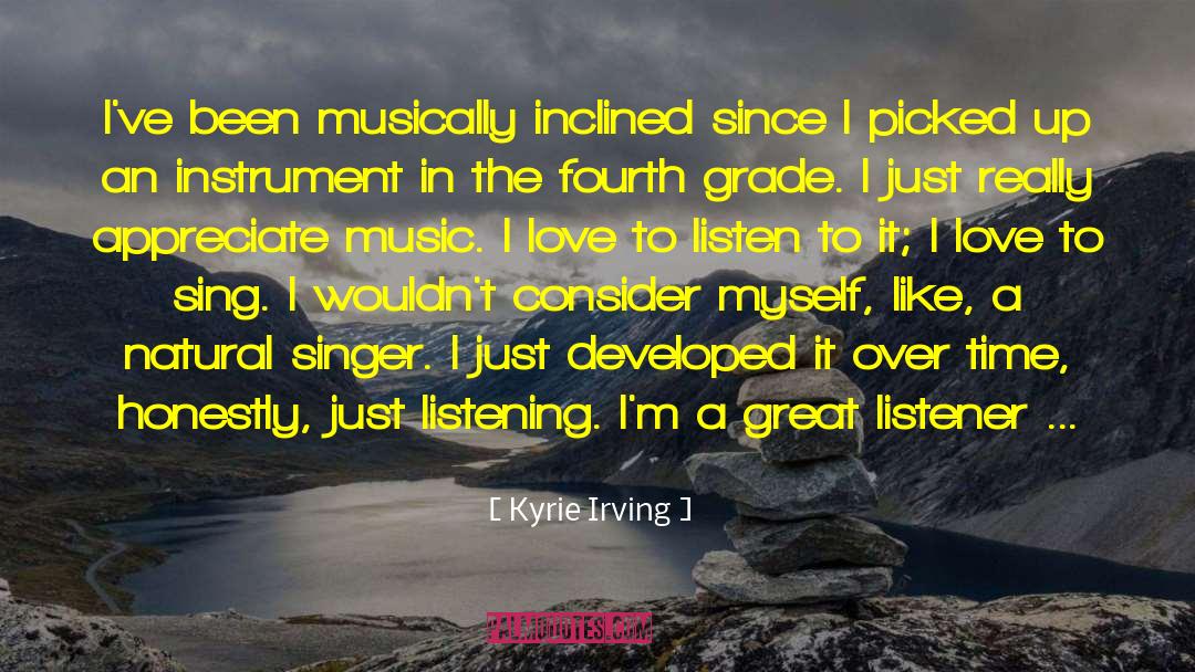 Musically quotes by Kyrie Irving