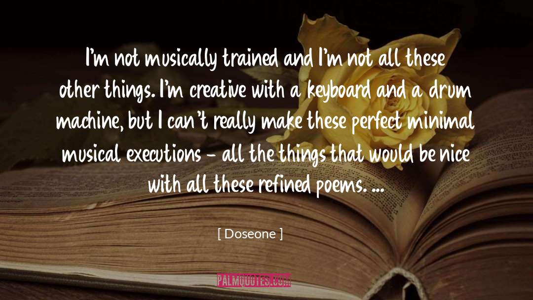 Musically quotes by Doseone