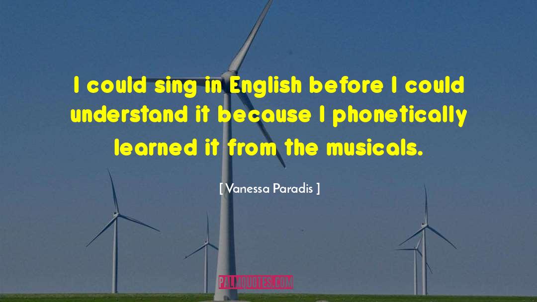 Musicals quotes by Vanessa Paradis