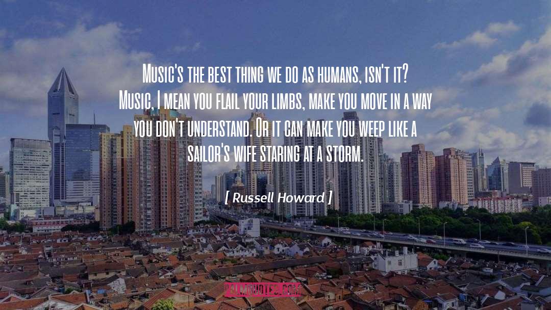 Musics quotes by Russell Howard