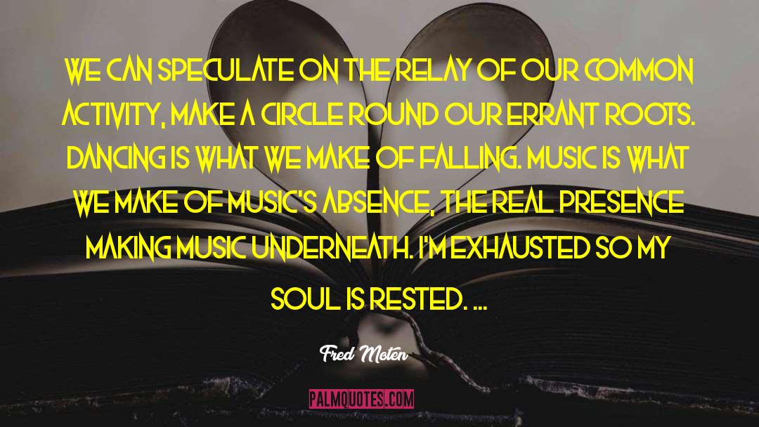 Musics quotes by Fred Moten