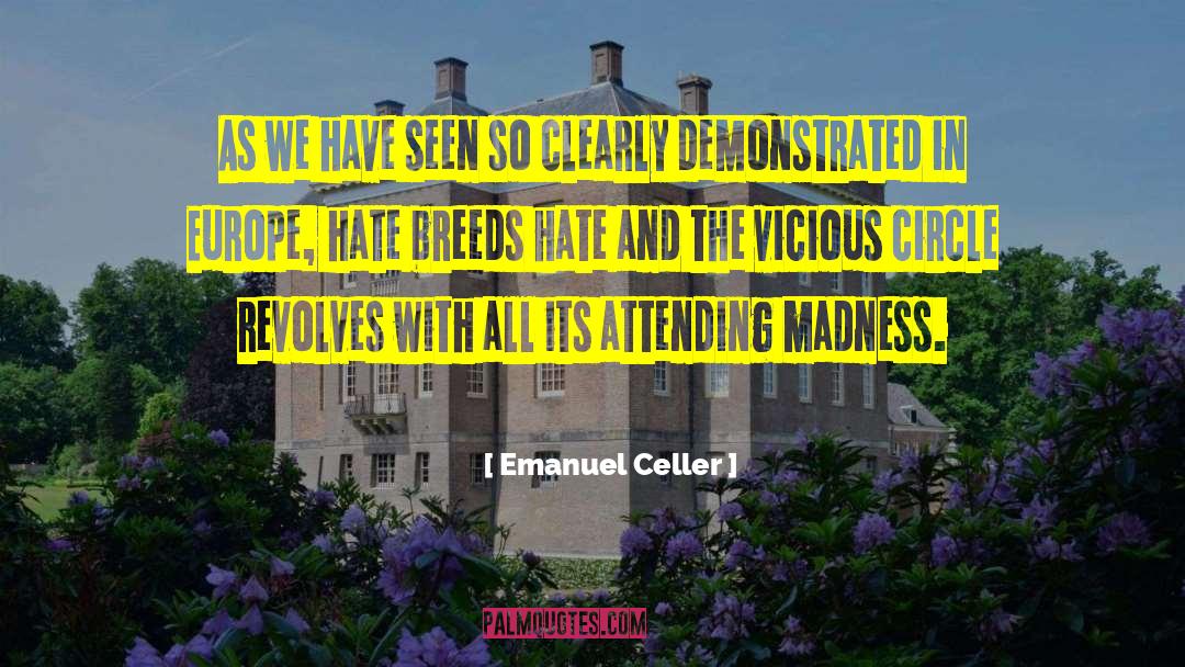 Muslim Hate quotes by Emanuel Celler