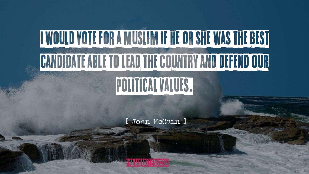 Muslim quotes by John McCain