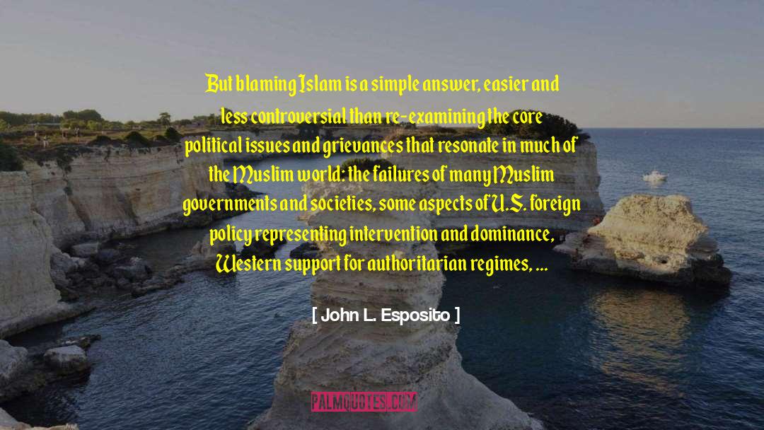 Muslim World quotes by John L. Esposito