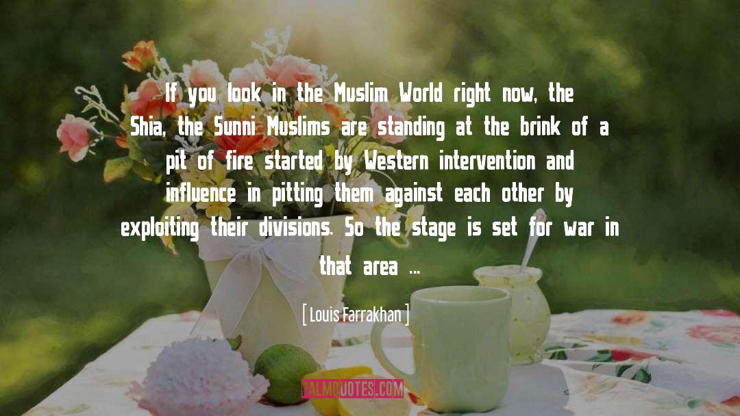 Muslim World quotes by Louis Farrakhan
