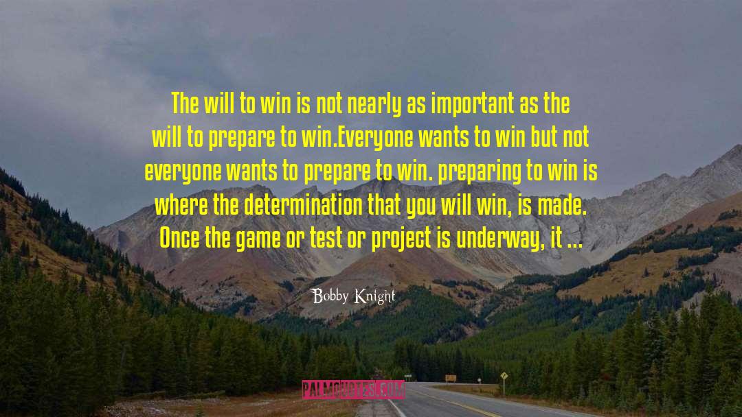 Must Win Games quotes by Bobby Knight