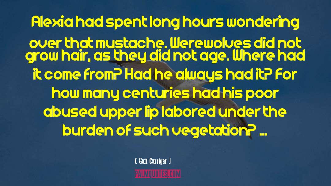 Mustache quotes by Gail Carriger