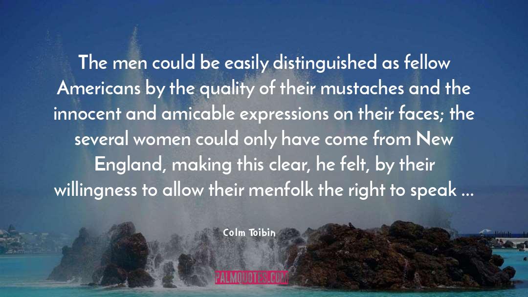Mustaches quotes by Colm Toibin