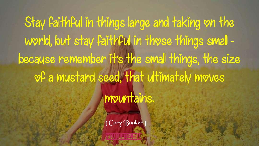 Mustard Seed quotes by Cory Booker