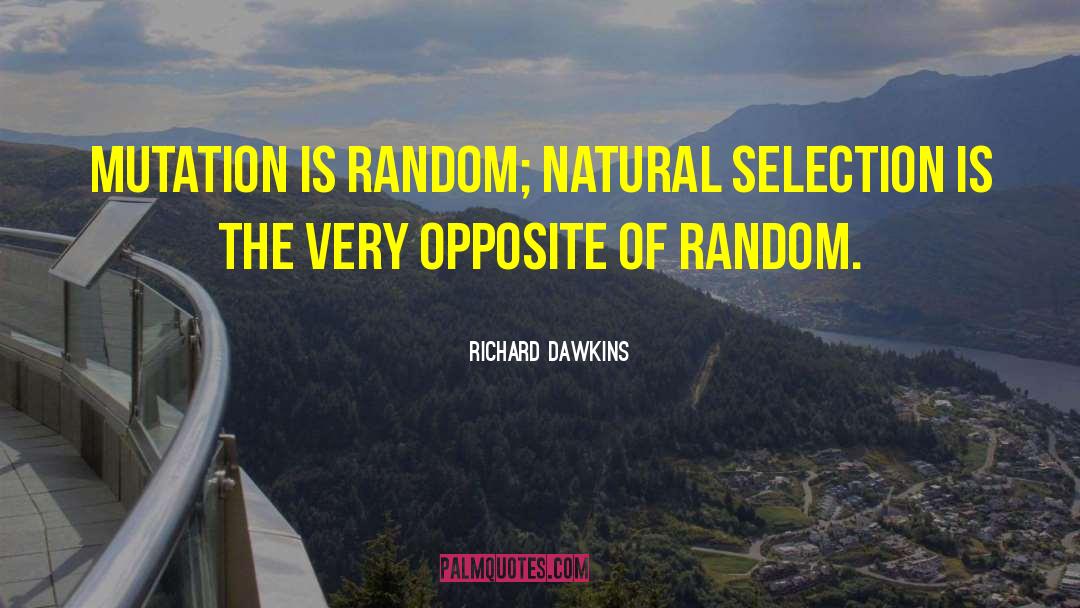 Mutation quotes by Richard Dawkins