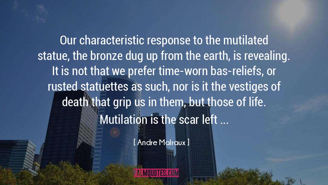 Mutilated quotes by Andre Malraux