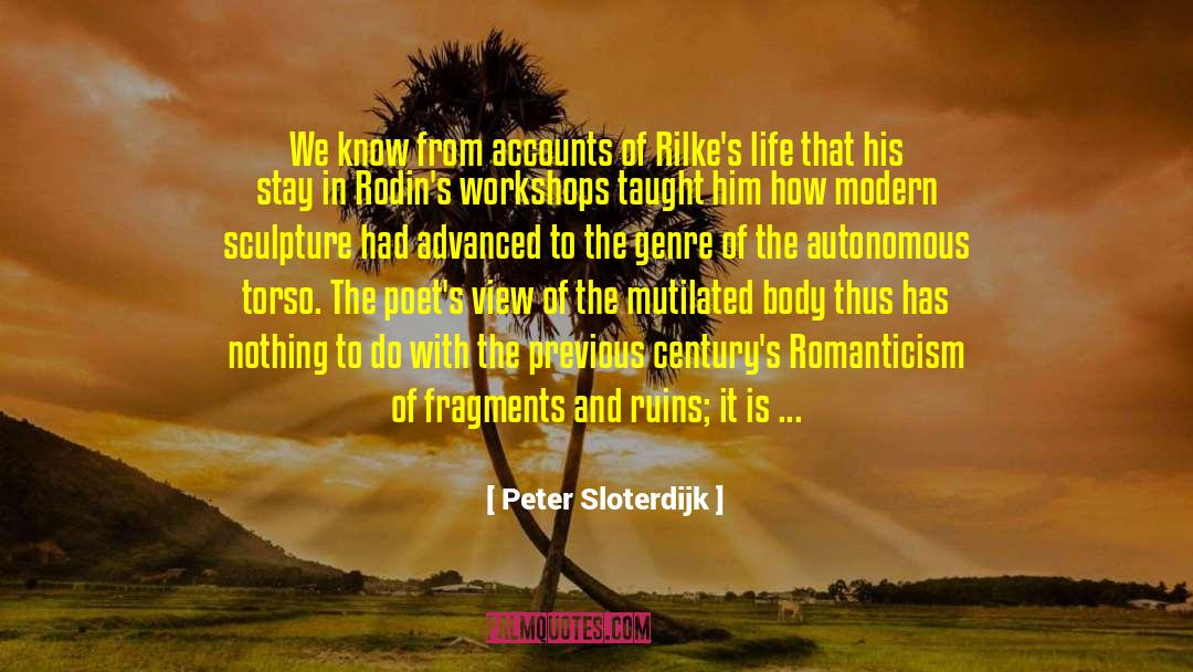 Mutilated quotes by Peter Sloterdijk