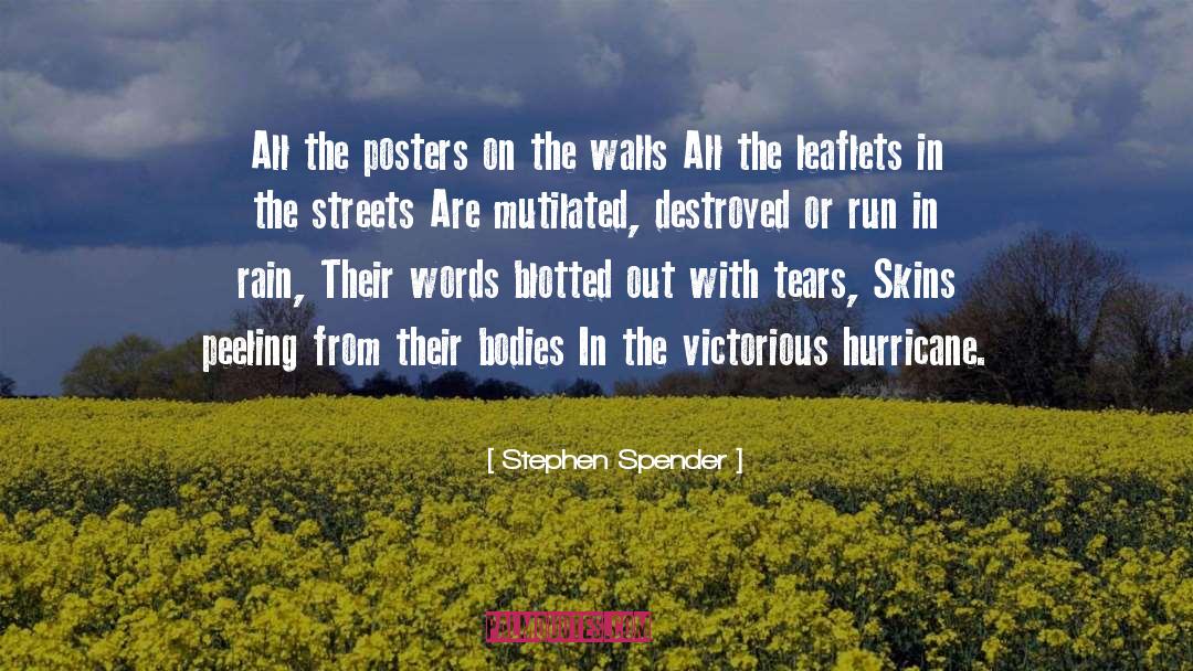 Mutilated quotes by Stephen Spender