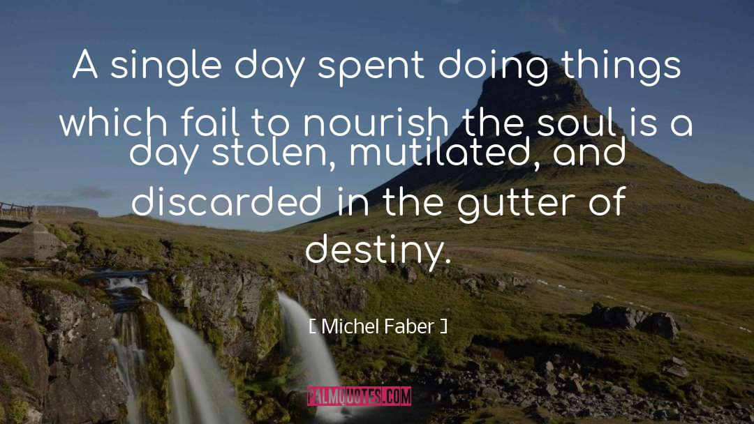 Mutilated quotes by Michel Faber