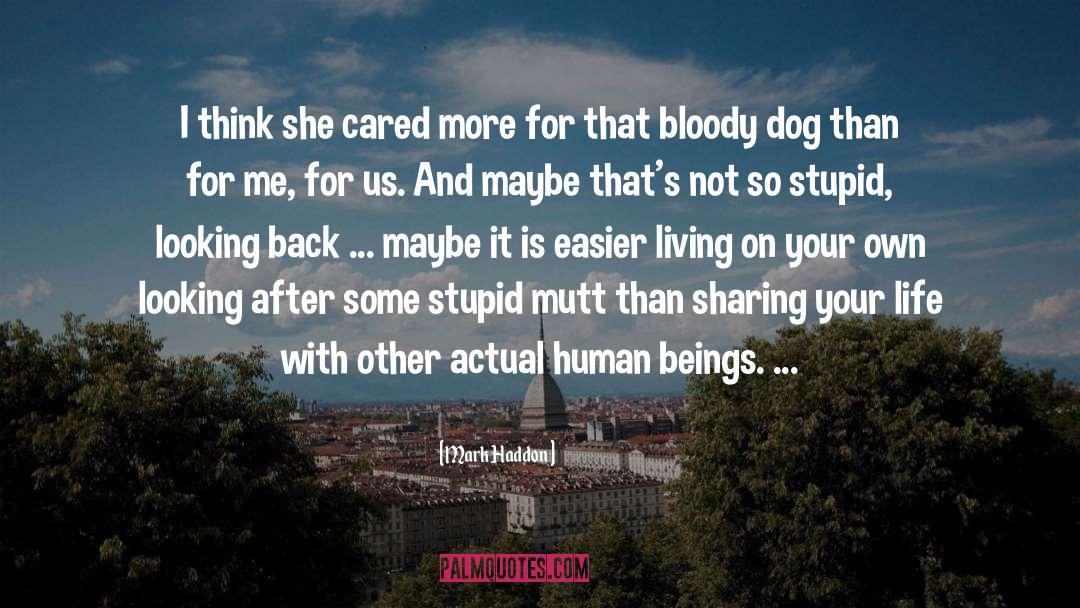 Mutt quotes by Mark Haddon