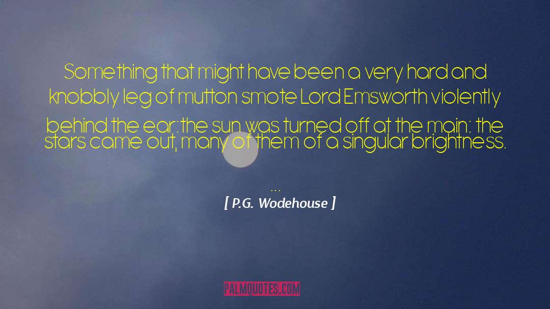 Mutton quotes by P.G. Wodehouse