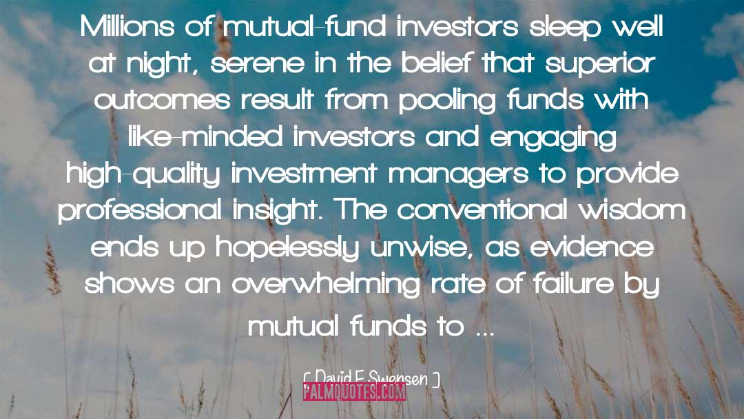 Mutual Fund quotes by David F. Swensen