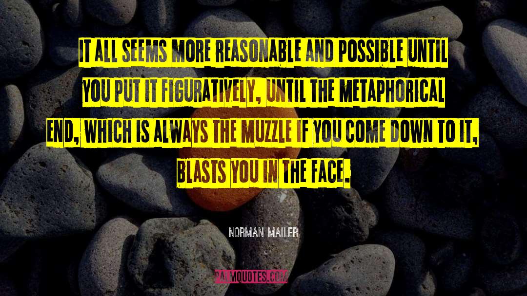 Muzzle quotes by Norman Mailer