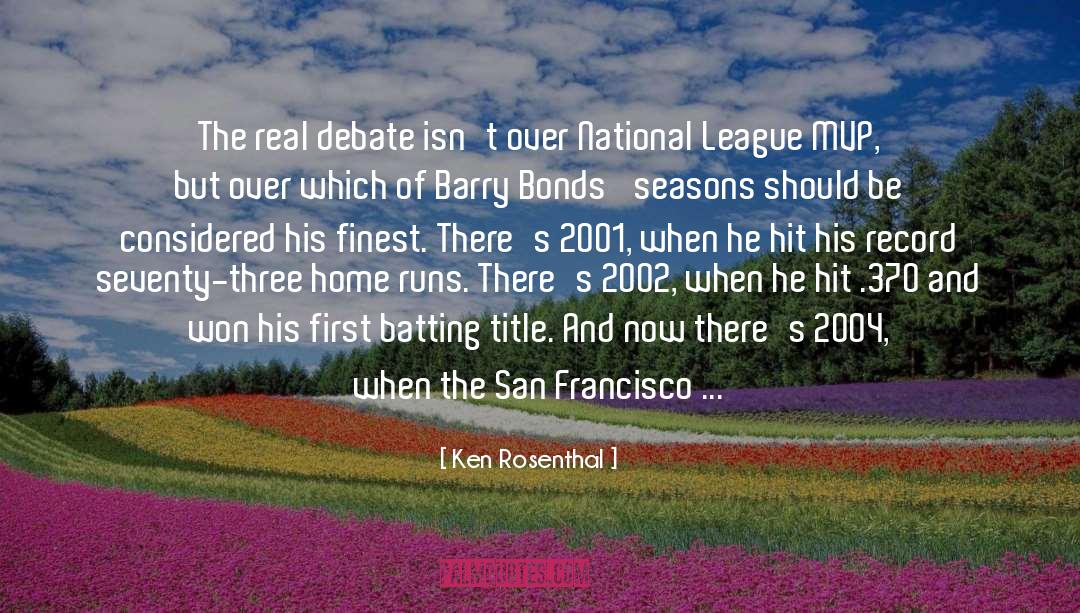 Mvp quotes by Ken Rosenthal