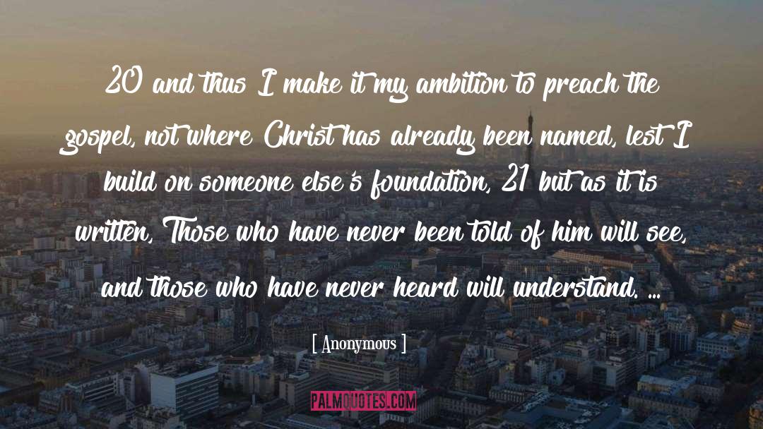 My Ambition quotes by Anonymous