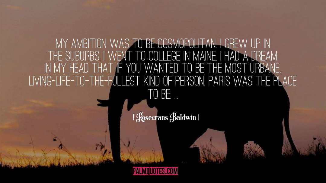 My Ambition quotes by Rosecrans Baldwin